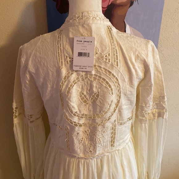 Free People In Dreamland Cutwork Mini Dress - Picture 9 of 13